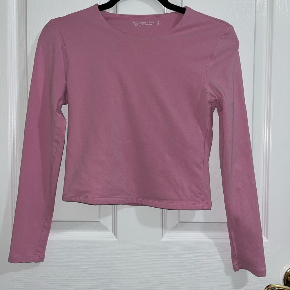 Abercrombie & Fitch Pink Long Sleeve Tee